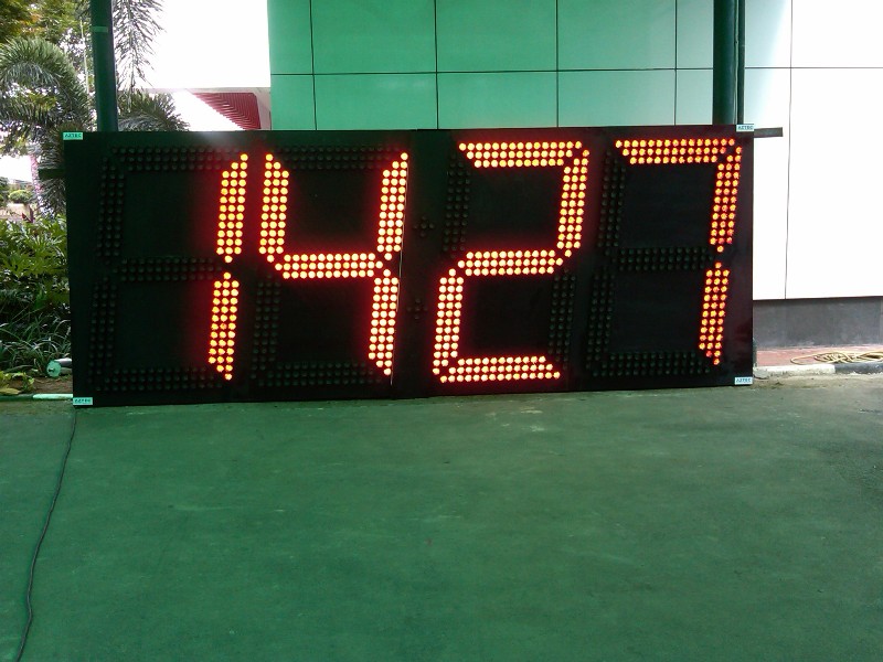 Big Digital Clock at Hutama Karya, Jakarta